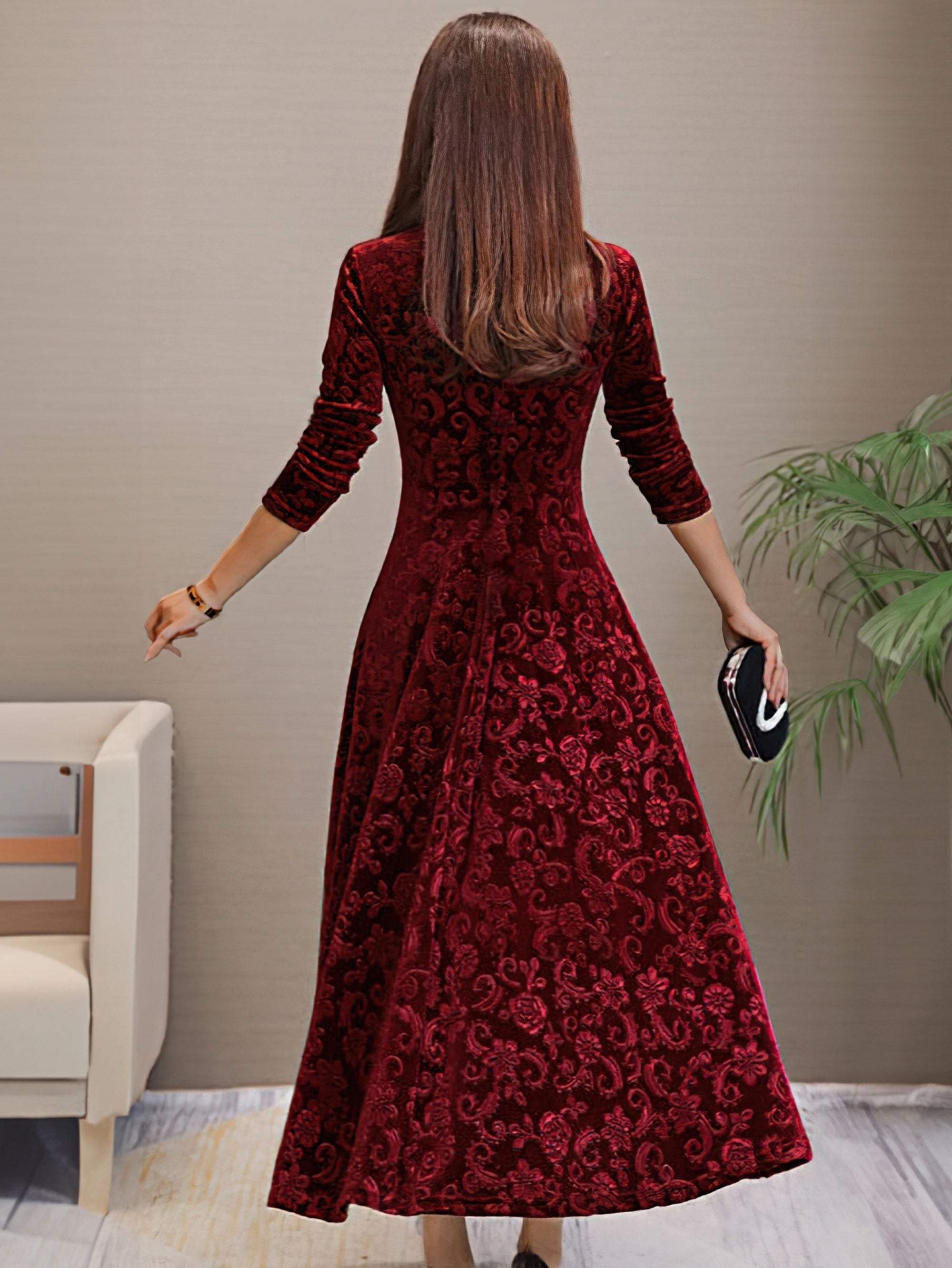 Denise | Holiday Velvet Elegance Dress
