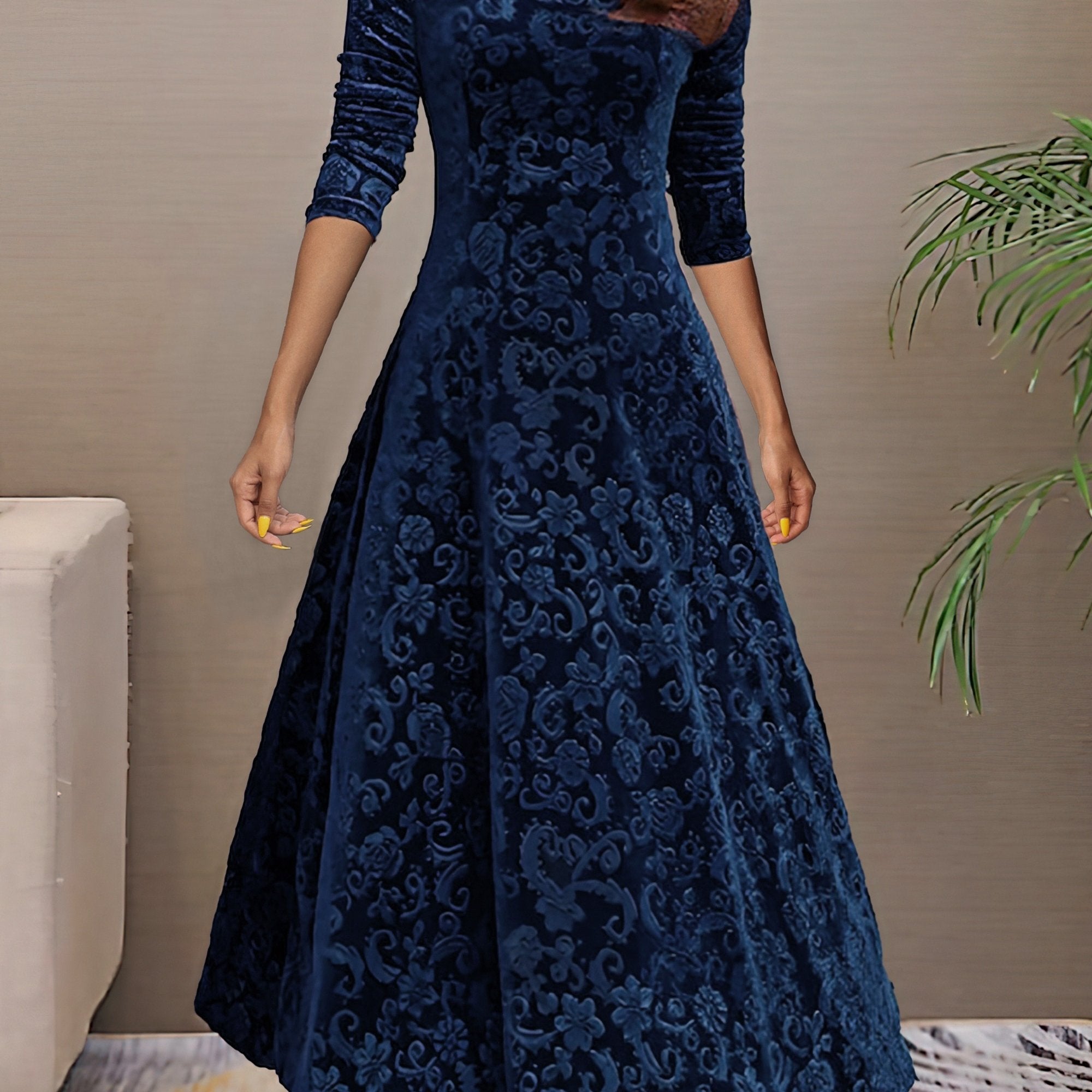 Denise | Holiday Velvet Elegance Dress