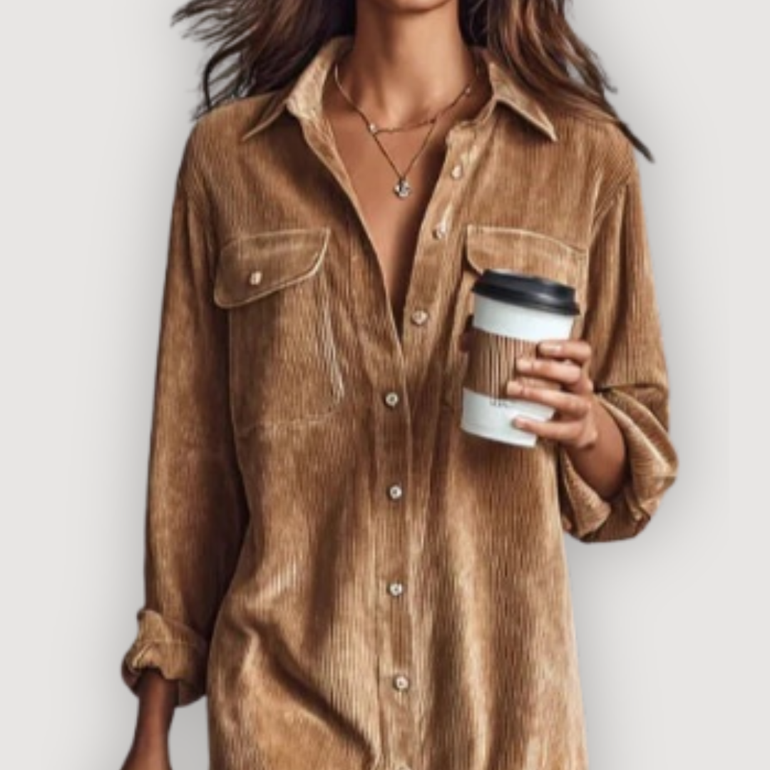 SAVINA | Chic Corduroy Dress