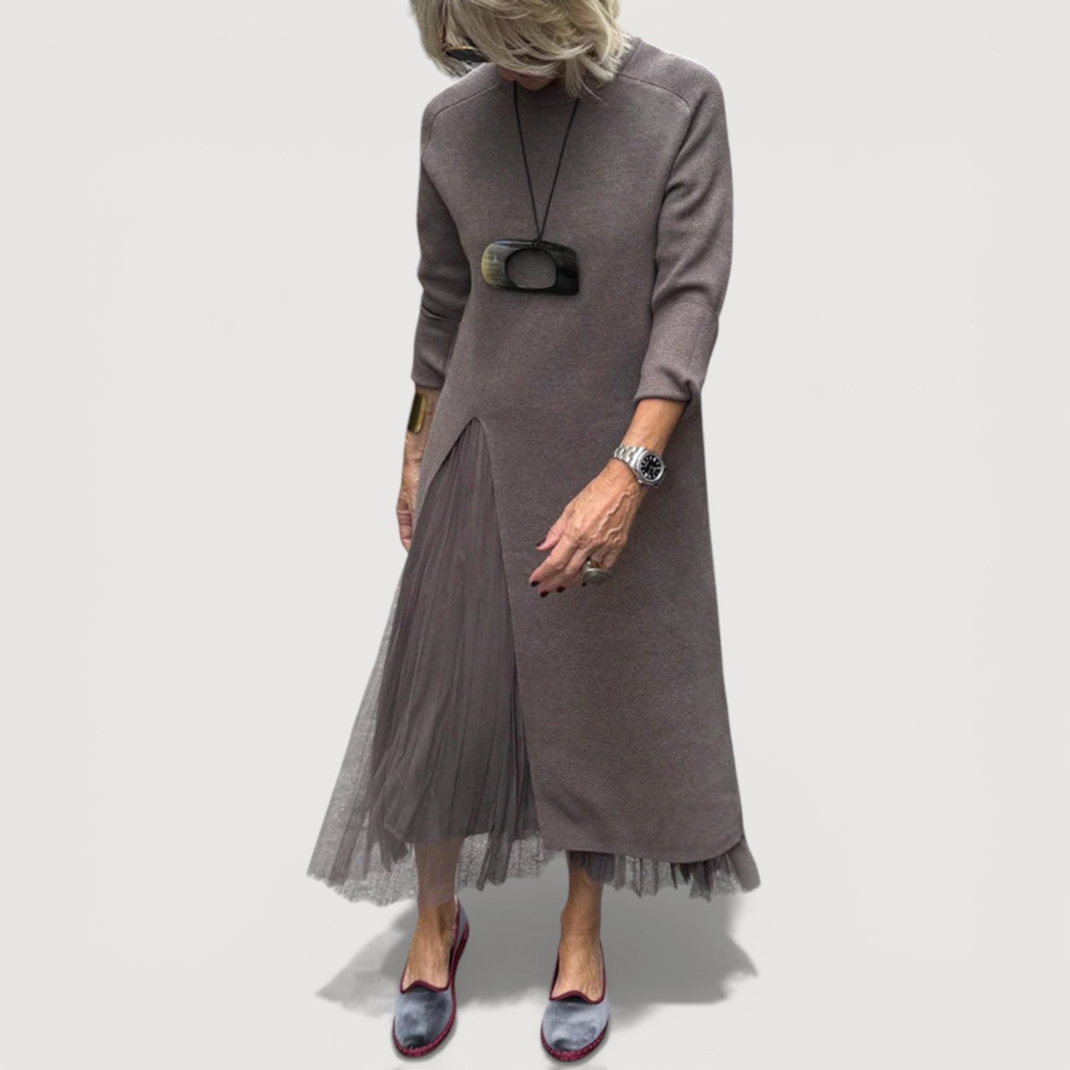 ANNA | Layered Midi Dress