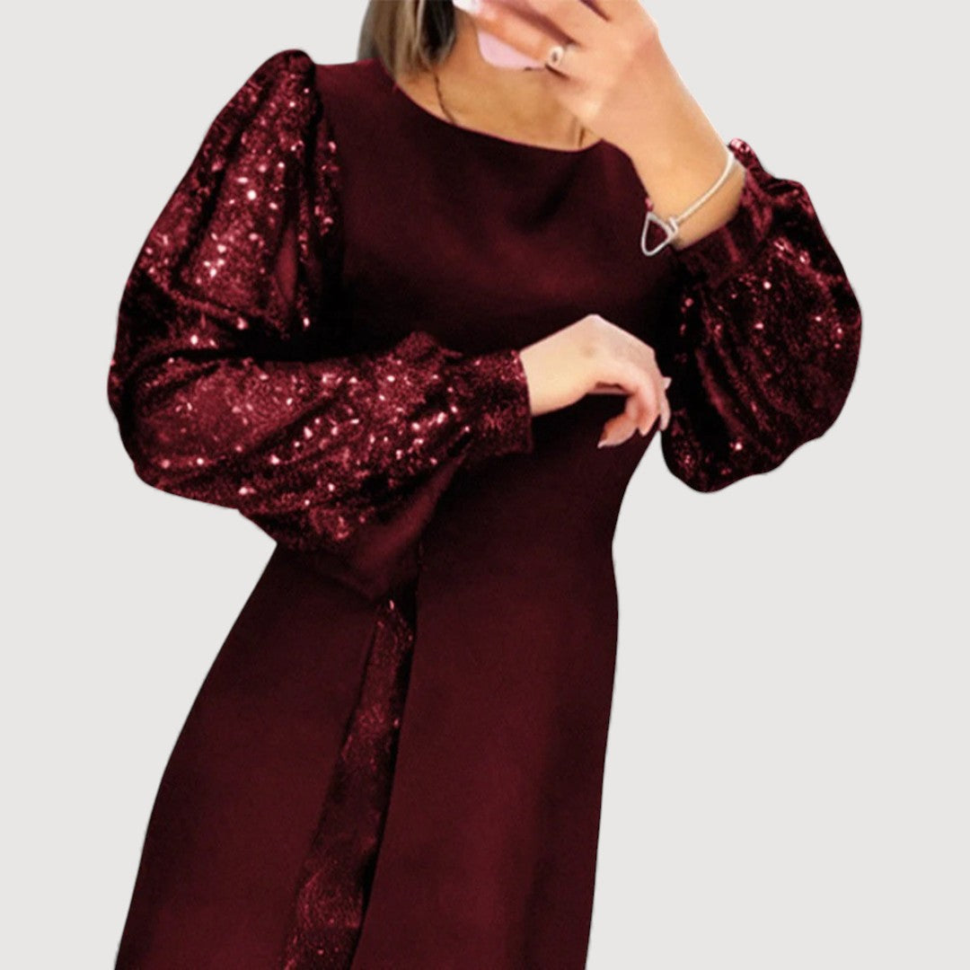 JESSICA | Sequin Sleeve Dress