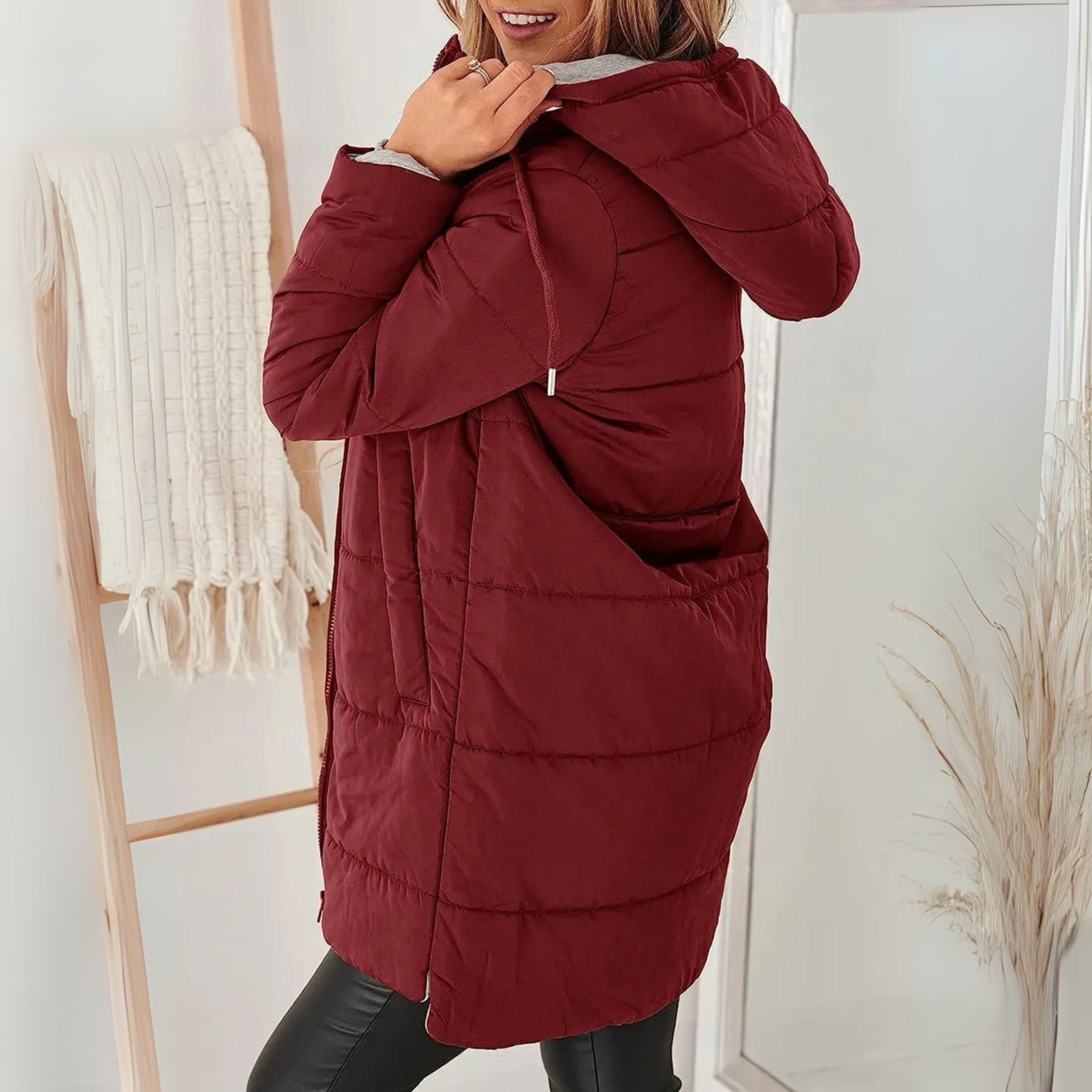 YILA | Casual Quilted Coat With Hood