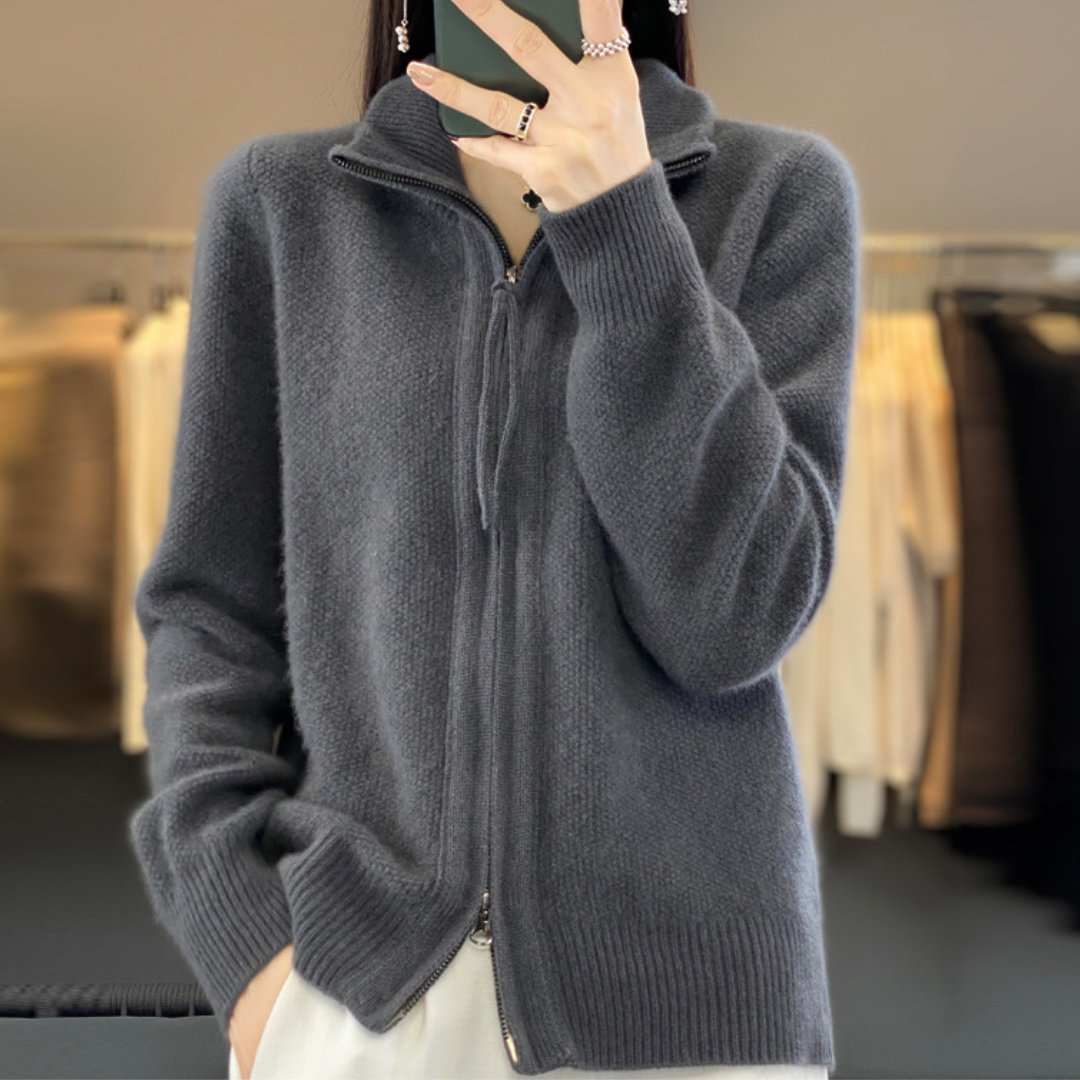 Lisa | Cashmere Zip Vest