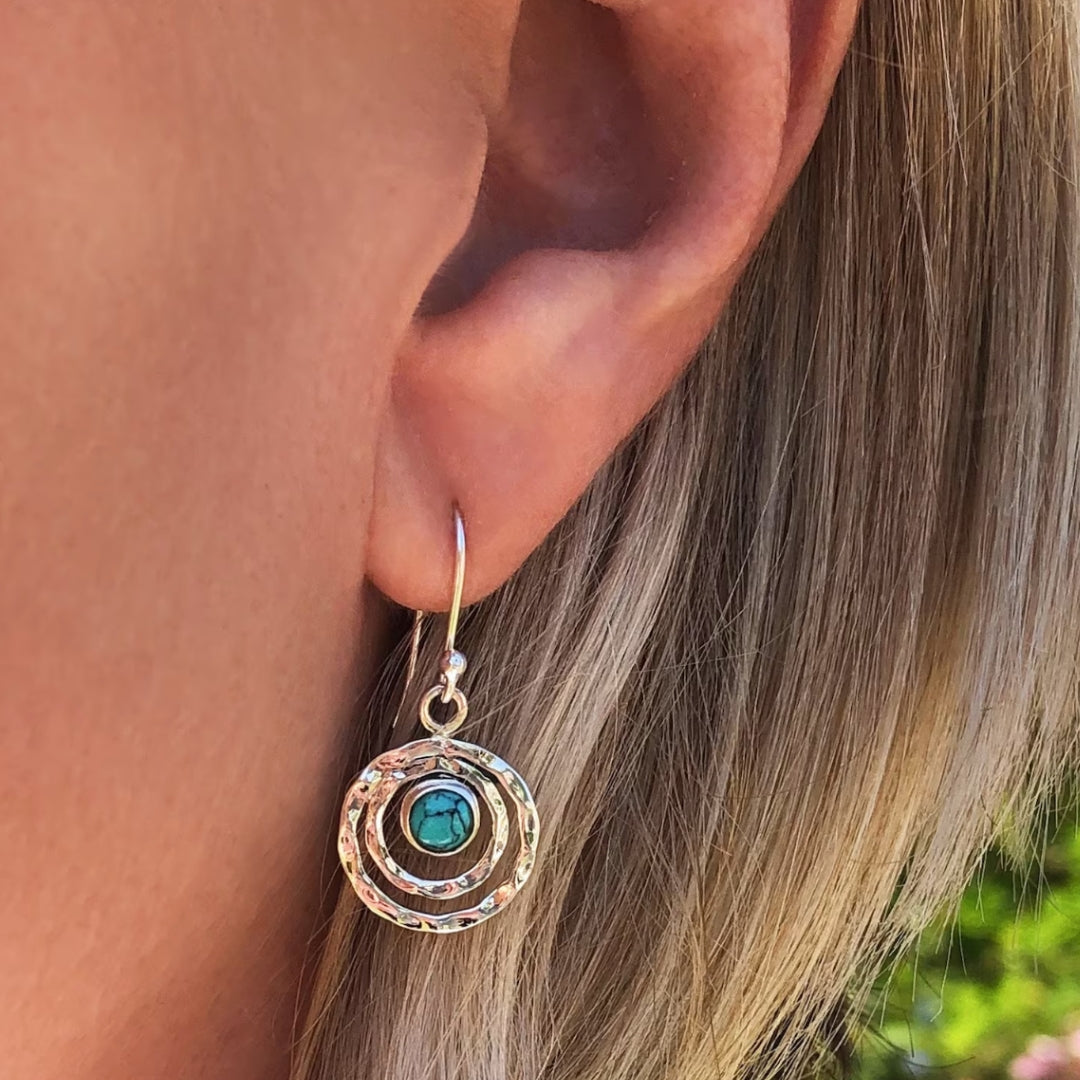 Boho Gold Saturn Earrings