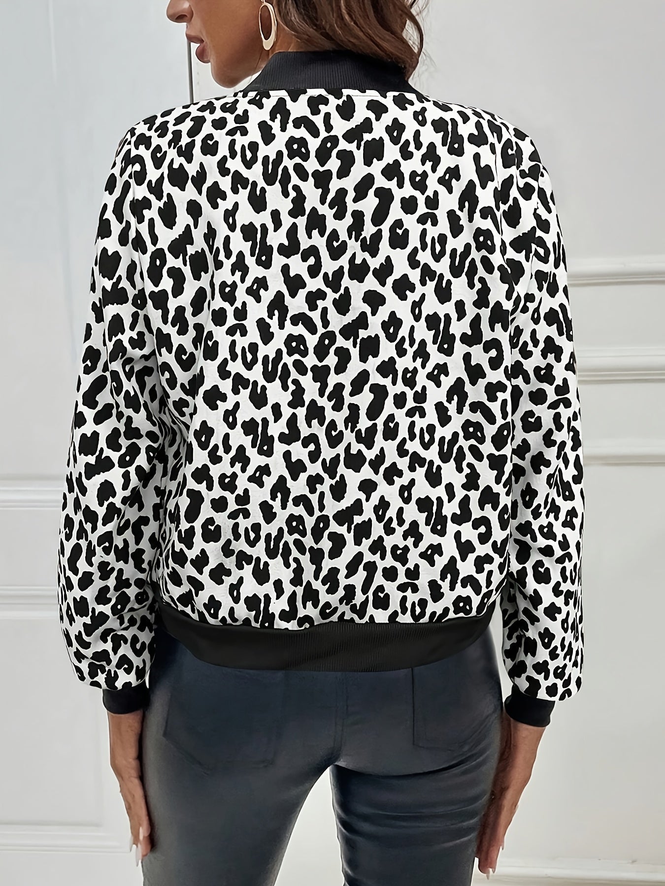Lily | Leopard Print Zip-Up Jacket