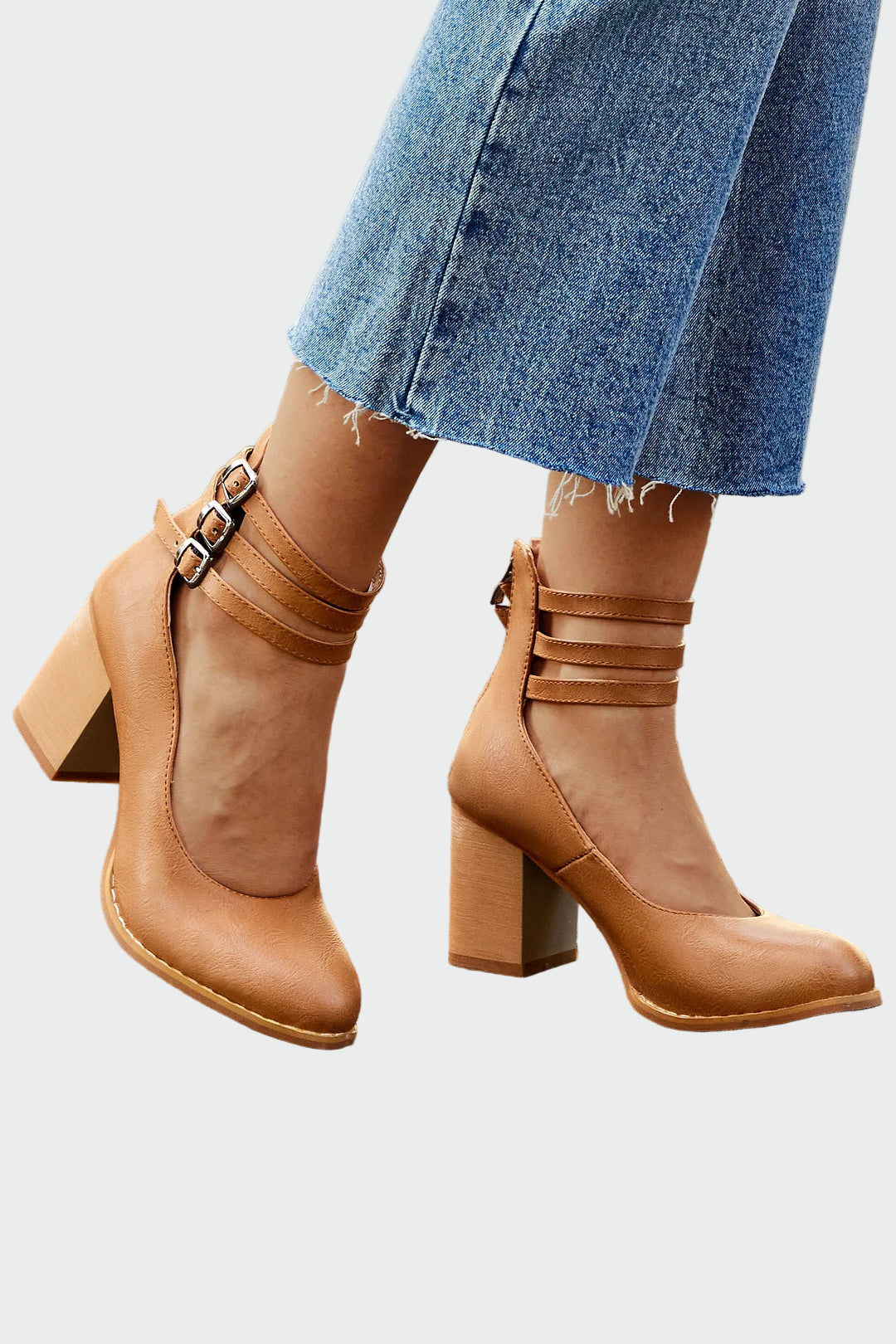 Kaa™ | Elegant Sandals with Chunky Heel