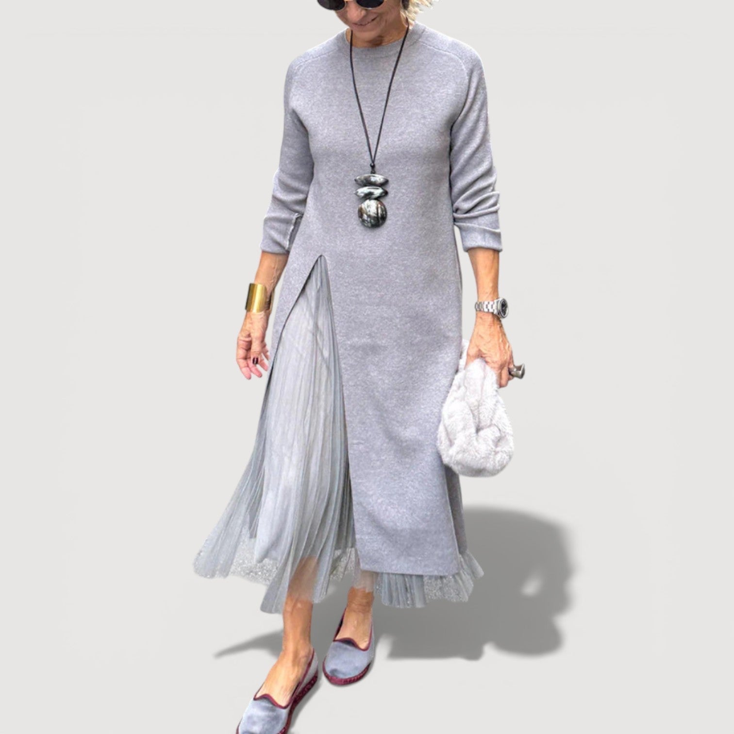 ANNA | Layered Midi Dress