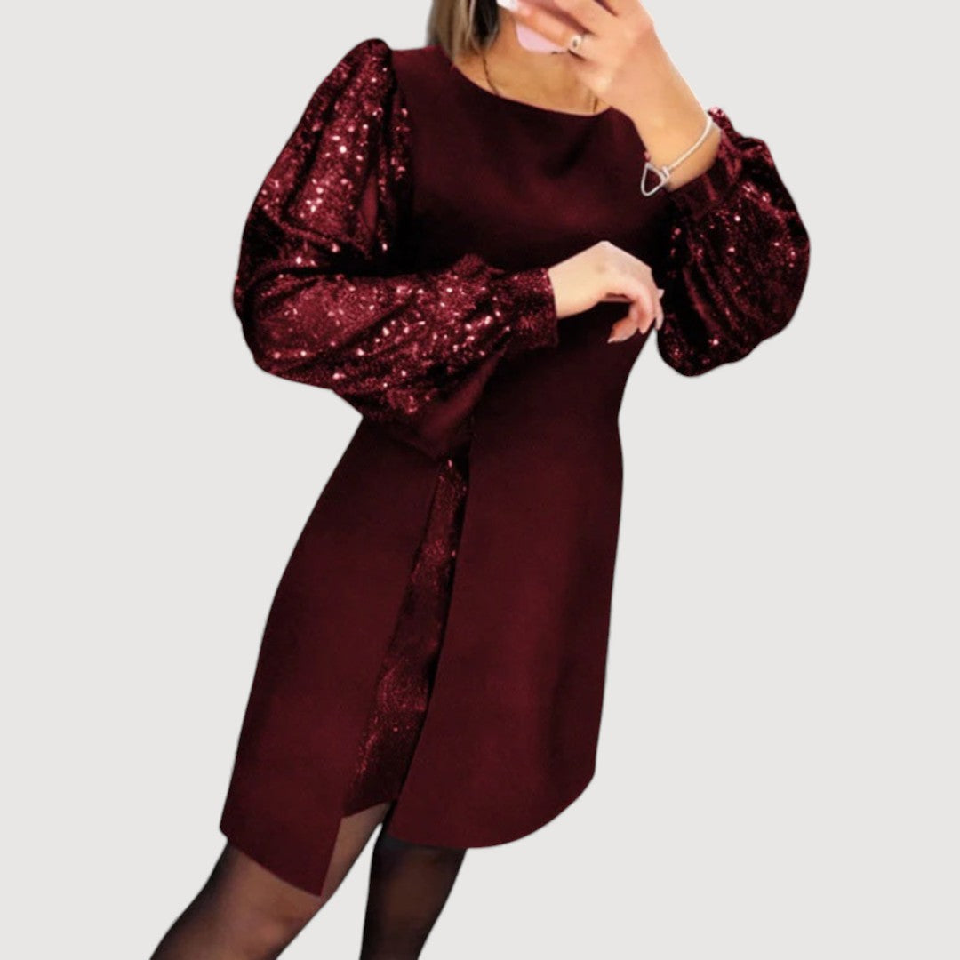 JESSICA | Sequin Sleeve Dress