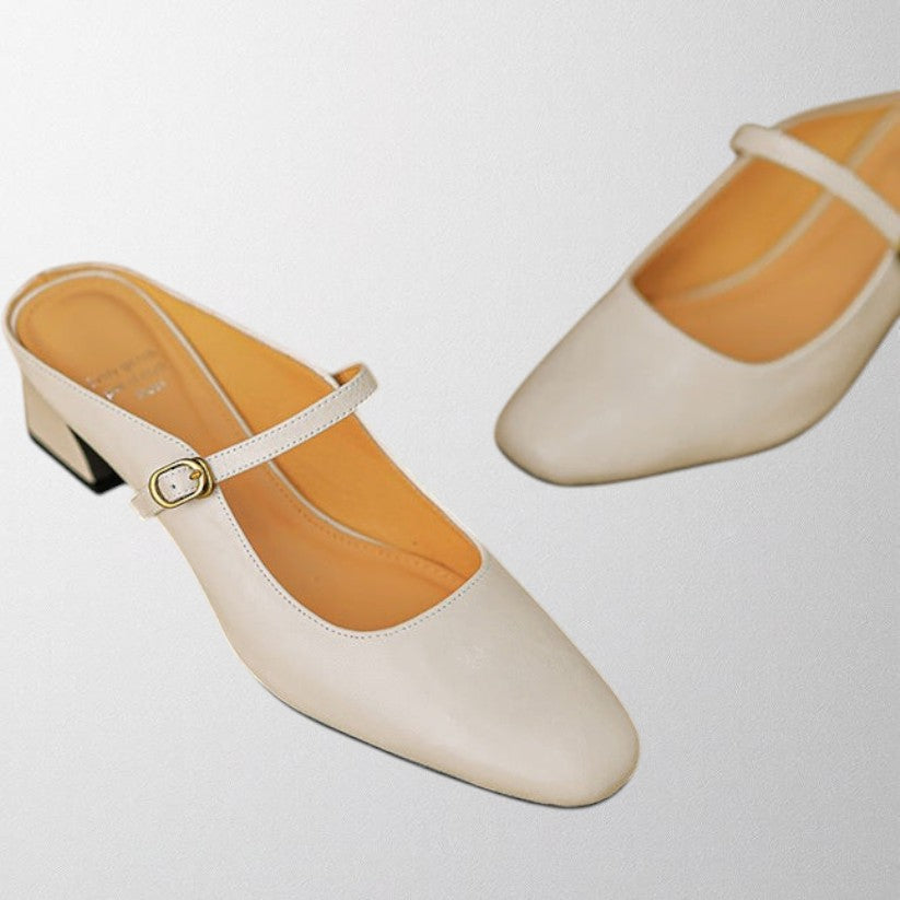 Olivia – Genuine Leather Mules