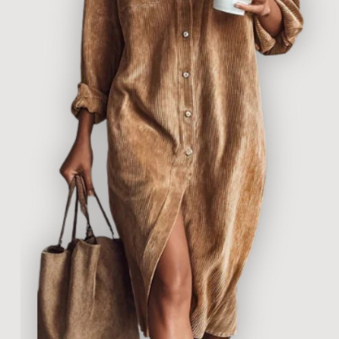 SAVINA | Chic Corduroy Dress