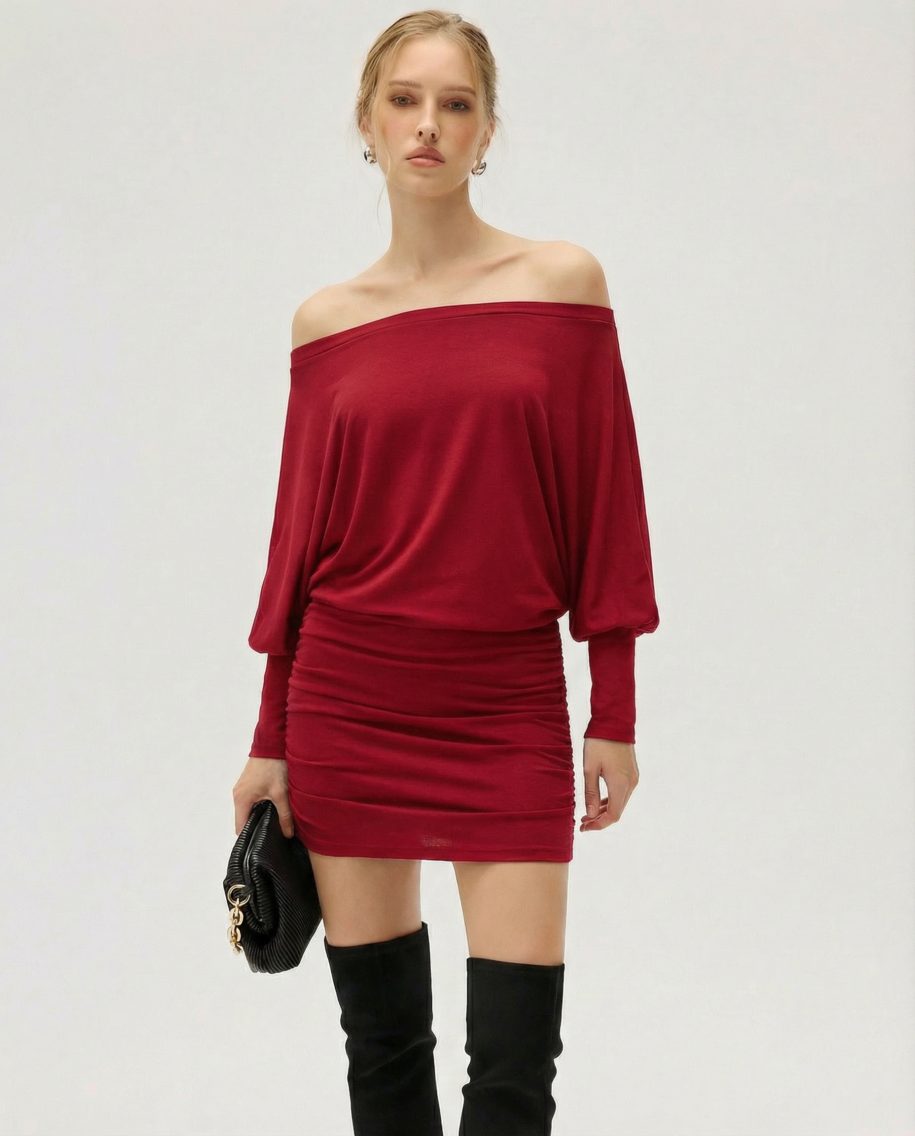 SOLA| Ruched Mini Dress