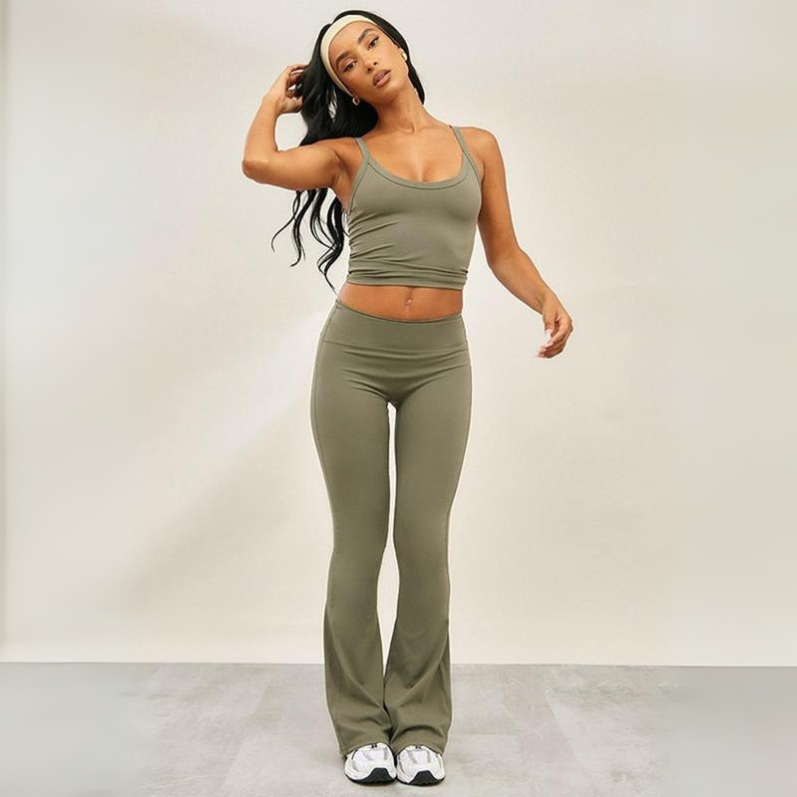 ARIANA | Casual Cami Top and Flare Leg Pants Set