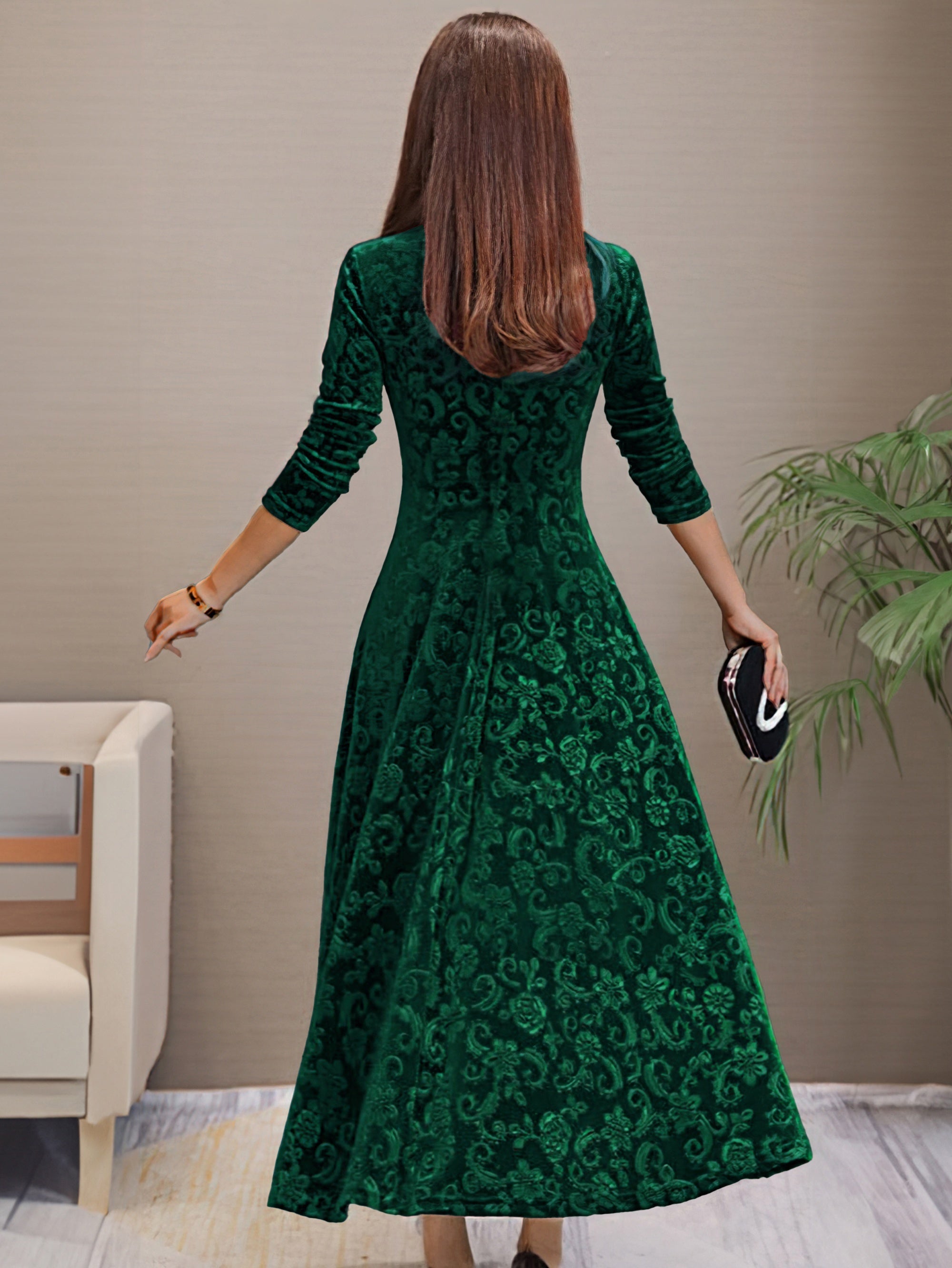 Denise | Holiday Velvet Elegance Dress